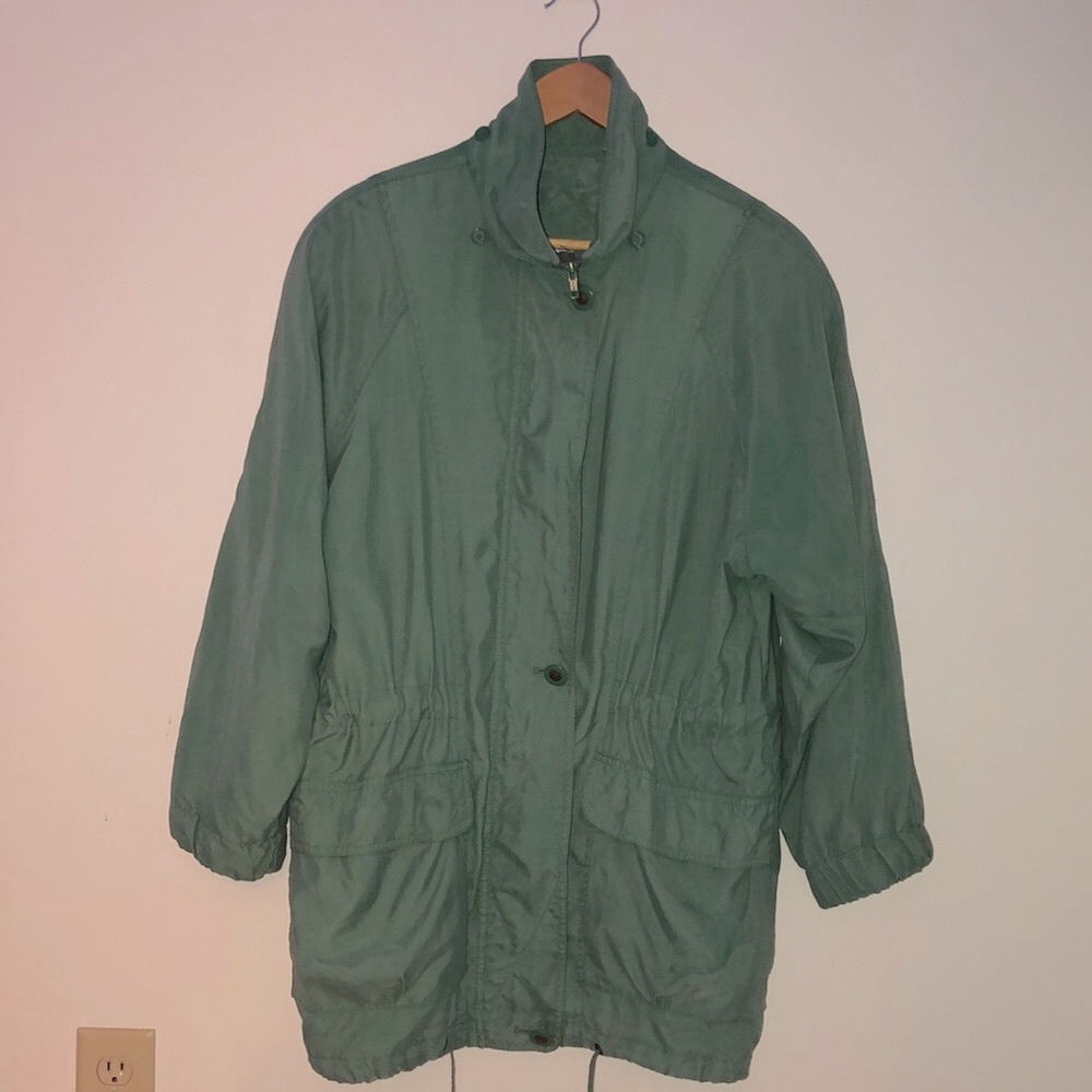 Vintage 1980s 90s Zip Up Lightweight Windbreaker Jacket